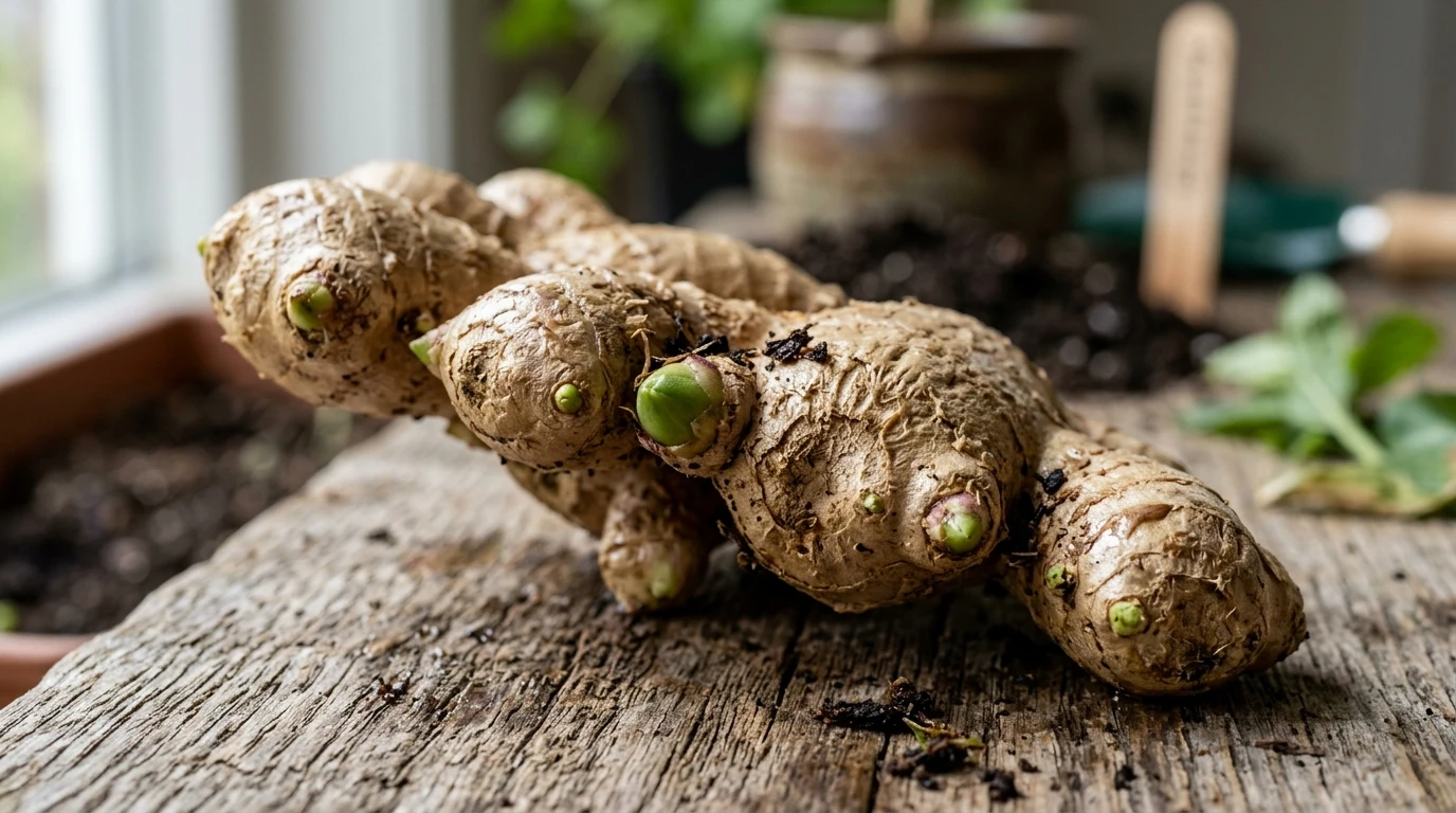 Como cultivar gengibre em casa: da raiz do mercado aos primeiros brotos em 3 semanas