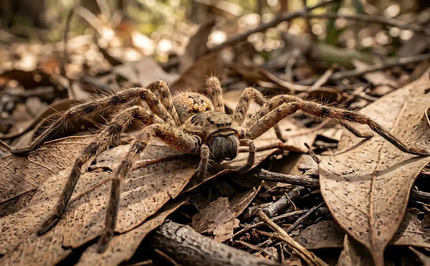 Aranha-caçadora australiana é a mais rápida do mundo: estudo com 258 espécies bate recorde de 13 km/h